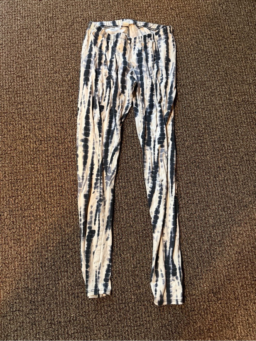 Adam Levine Collection Tie-Dye Leggings - Black & White